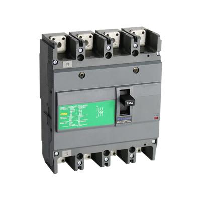 China Manhua CB CE Certificated Breaking Capacity Adjustable MMC 250N 250A 4P Molded Case Circuit Breaker MMC 250N for sale