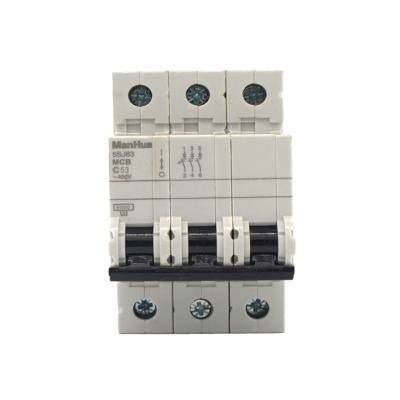 China ManHua C53 53A Circuit Breaker Overload Protection 3P Miniature Circuit Breaker 5S-C53 for sale