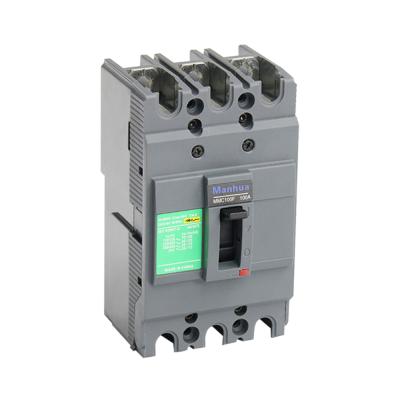 China Triple Phase MMC100N 100A Adjustable Electronic Controller Fix Air Switch AC440V 3P 25KA MCCB Molded Case Circuit Breaker 25KA for sale