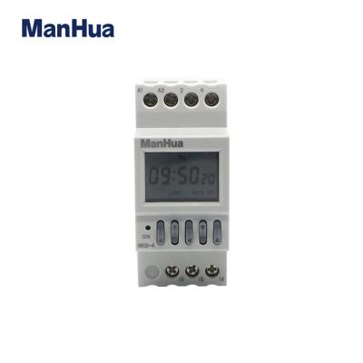 China ManHua 220V 16A Clock Bell Control NKG-4 220V AC 15 220V 3A Timer Random Switch NKG-4 for sale