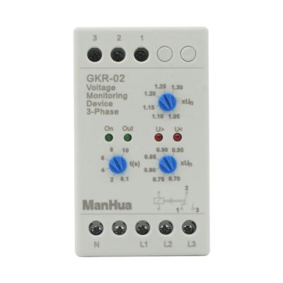 China ManHua GKR-02 Phase Failure and Phase Sequence Sealed Protection Relay for sale