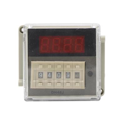 China Low Price High Quality 12v Digital Tally Sensor Counter from Manhua DH48J AC220V: 5A DC24V: 7A for sale