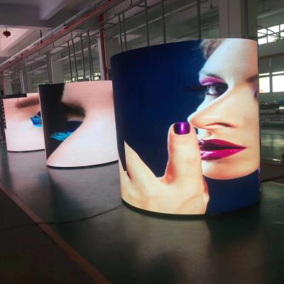 China Easy Installation High Brightness Large Rental SMD Full Color Waterproof Advertising Video Flexible Wall Panel LED Display for sale