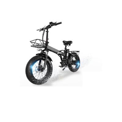 China NEW 20inch 500W 750W 48V 15AH e bike aluminum alloy floding fat tire electric bicycle for sale