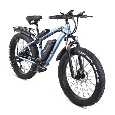 China New Multifunctional 4.0 tire e fat bike 48V 1000W 17AH with rear shelf electric bicycle for sale