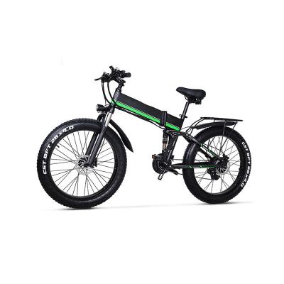 China New 26inch 4.0 standard fat tire e bike 48V500W 1000W 12.8AH folding electric bicycle for sale