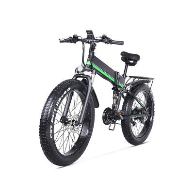 China New 26inch 4.0 standard fat tire e bike 48V500W 1000W 12.8AH folding electric bicycle for sale