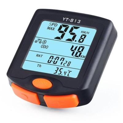 China New bicycle and electric bicycle odometer LCD display bicycle code meter YT-813 for sale