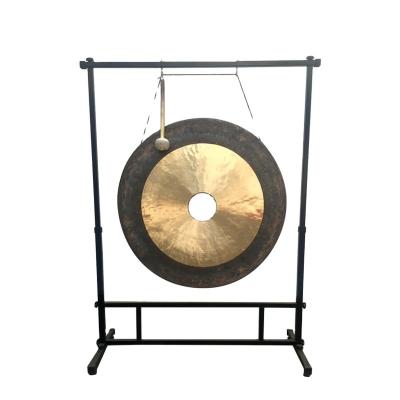 China Professional Performance Chinese Traditional Percussion Instrument Standing Wooden Gong With Stand for sale