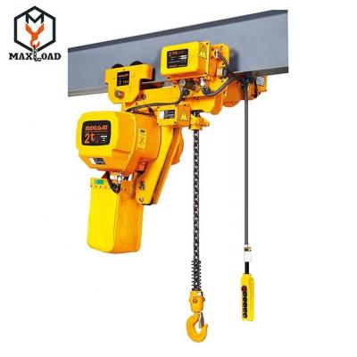 China Machinery Repair Shops Electric Chain Hoist With 220V Input Voltage For 2 Ton Cranes for sale