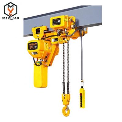 China Machinery Repair Shops Factory Price 380V 1 Ton Electric Chain Hoist for sale