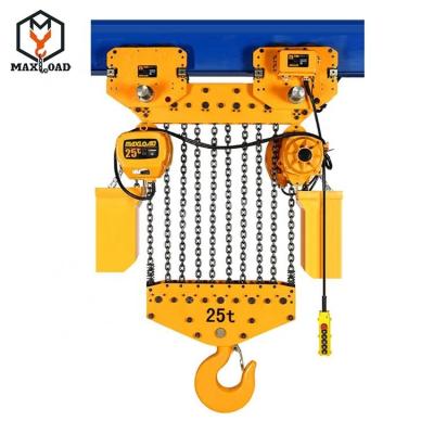 China 25 Ton Machinery Repair Shops Electric Chain Hoist Manufacturer ISO9001 for sale