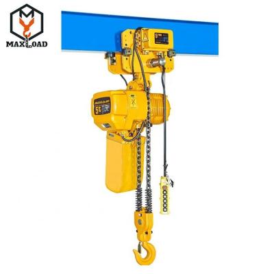 China Machinery Repair Shops 5 Ton Electric Chain Hoist With Fixed Hook Type (HHBB0.5-01SS) for sale