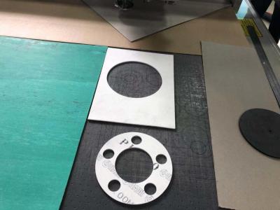 China Non Metallic asbestos Insulation Graphite Flange Seal Gasket Sheet Board Cutting Machine for sale