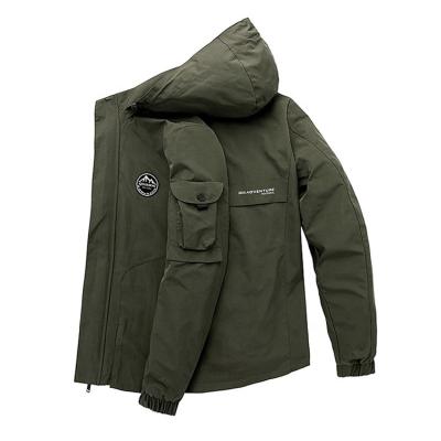 China 2022 New Solid Color Outdoor Custom Men's Raincoats Jaquetas Masculinas Waterproof Warm Men's Jacket for sale