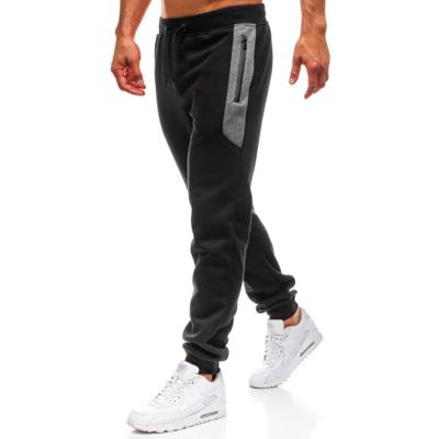 China High Quality Slim Fit Men's Elastic Pocket Zipper Joggers Men's Breathable Waistband Pants for sale