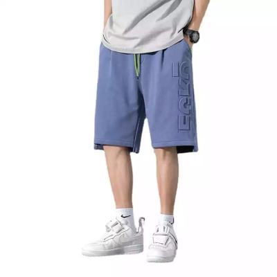 China Fashion Breathable High Quality Casual Comfortable Elastic Waist Men's Short Pants 3d Embossed Shorts for sale