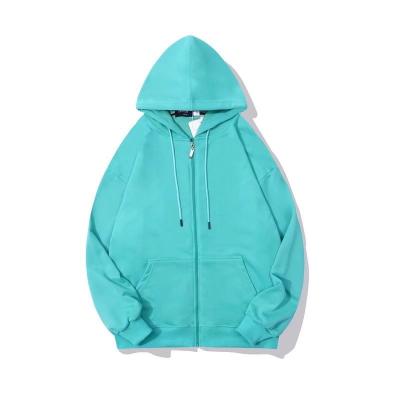 China Waterproof Custom Contrast Stitch Hoodie White Zip Up Hoodies Sudaderas Hombre Scam Cremalled Zipper Hoodie for sale