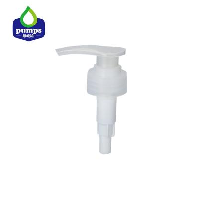 China Non Spill Standard Saddle Screw White Lotion Soap Liquid Pump Shower Dispenser Pump Head for sale