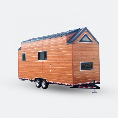 China Modern Steel Frame Prefab Movable Tiny House On Wheels For Sale for sale