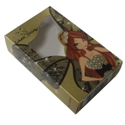 China Recycled Materials Custom Card PVC Display Box Retail Packaging For Cosmetics Makeup for sale