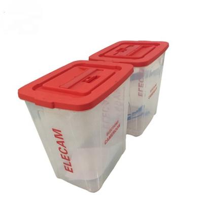 China 70L pp recyclable collapsible ballot box with 5 locks for sale