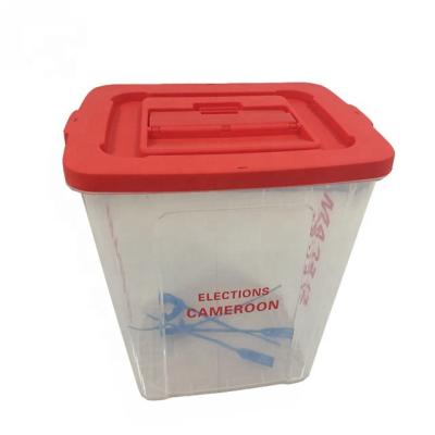 China Recyclable PLASTIC BALLOT BOX 60 LITER WITH LIDS FOR ELECTION for sale