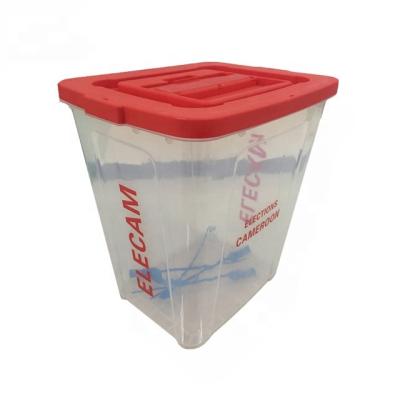 China 60L Recyclable Plastic Voting Election Box For Sudan Election for sale