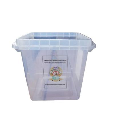 China 60Lclear viable plastic ballot box for election for sale