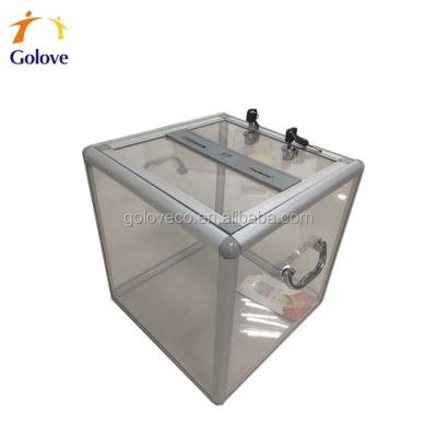 China Durable Folding Acrylic Election Ballot Box For Voting for sale