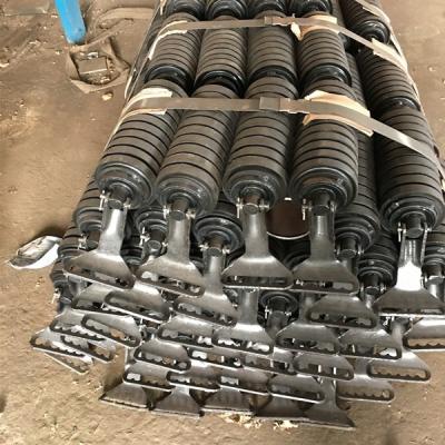 China Coal industry hanging coveyor system used suspended rubber conveyor roller for sale