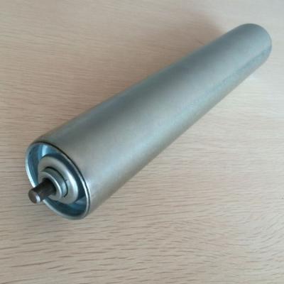 China Coal Industry 50mm Diameter Galvanized Spring Shaft Gravity Roller for sale