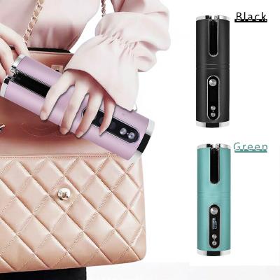 China USB Wireless Portable Rechargeable Ceramic Magic Wand Auto Curler Hair Curler Automatic Rotating Curling Hair Styling Tools for sale