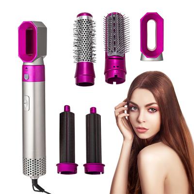 China Electric Ionic Hot Comb Air Wrap Hair Dryer Brush Styler Airwrap 5 in 1 Hair Styler One Step Hair Dryer for sale