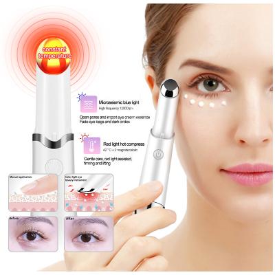 China Wrinkle Electric Wrinkle Anti Aging Dark Circle Massager Face Eye Vibration Remover Pen Removal Rejuvenation Beauty Care Portable Pen for sale