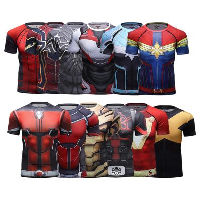 China Anti-pilling Custom Apparel Manufacturers Custom Character All Over Print Custom T-shirt Sublimation T-shirt for sale