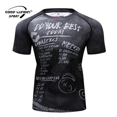 China Custom Short Sleeve T-shirt Men's Anti-Pilling Sublimation Printed Mens T-shirts Mens Gym T-shirt for sale