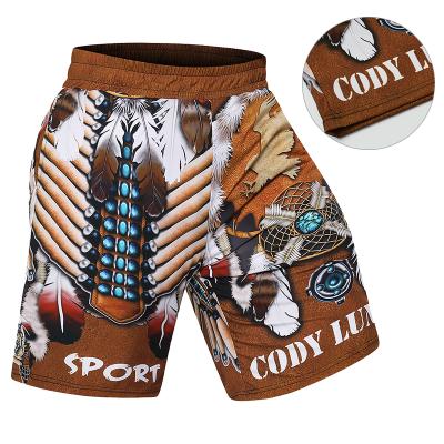 China Breathable High Quality Sublimation Printing Shorts For Men OEM Wear Active Mens Muttahida Majlis-e-Amal Custom Shorts for sale