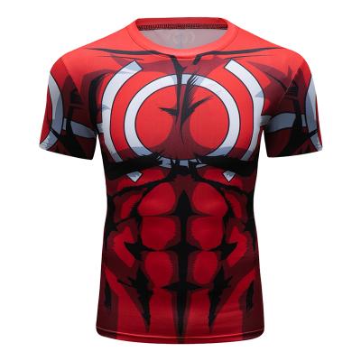 China Cody Lundin Superhero Shirt Anti-Wrinkle Men's Polyester Spandex Sports Quick Dry T-Shirt for sale