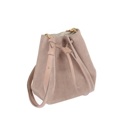 China Power Saver Mazinbody Designable Pink PU Leather Adjustable Strap Custom Women's Shoulder Bucket Bags for sale