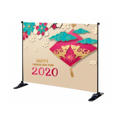 China Portable Trade Show Adjustable Fabric Backdrop Banner Stand Up Display Aluminum Telescopic Frame Trade Show Adjustable Fabric Backdrop Bann for sale