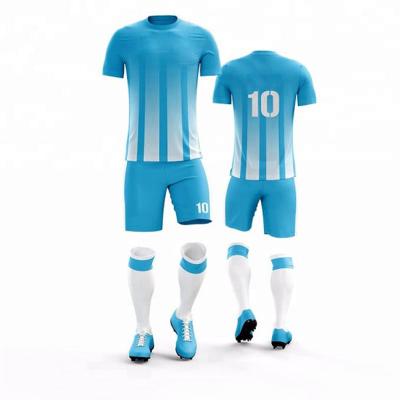 China Comfortable Breathable Your Own Design Soccer Uniforms / Custom Made Football Sublimation Tank Top Sports Wear Unisex Soccer Uniforms for sale