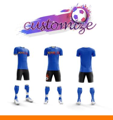 China Breathable Comfortable Soccer Jersey Sets Sublimation Football Wear For Men Custom Practice Football Shirts Football Sportswear Soccer Team Uniform for sale