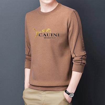 China Anti-wrinkle Men's Cotton Full Sleeve Men's T-shirt Bronzing New Print Men's Long Sleeve T-shirt for sale