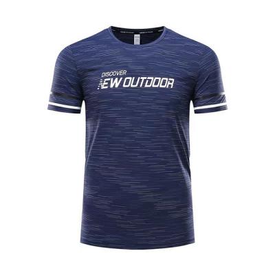 China Viable Men's Sports T Shirt Printed Muscle Strength Fitness Leisure Gym Sports T Shirt for sale