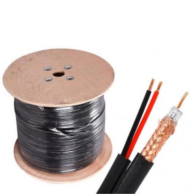 China Heating Cabel Coaxial 3 In 1 CCTV Cable RG59+2C Coaxial Cable For TV for sale