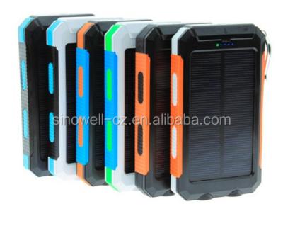 China Solar Power Bank Phone Solar Charger 10000Mah With Aluminum Material for sale