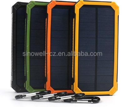 China Portable Solar Power Bank Station Solar Power Phone Charger 20000mah Polymer Battery for sale