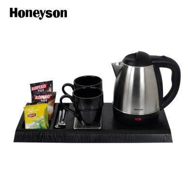 China Retro 360 Degree Rotation Base Honeyson Stainless Steel Flask Electric Cordless Kettle for sale