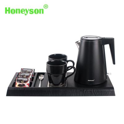 China 360 Degree Hot Sales Electric Stainless Steel Rustic Flatware Set 1.2L Honeyson Rotation Base Kettle Tray Set Quality Stainless Steel for sale